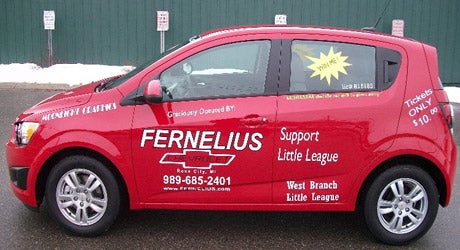 Fernelius Chevrolet on Vehicle Supporting Little League